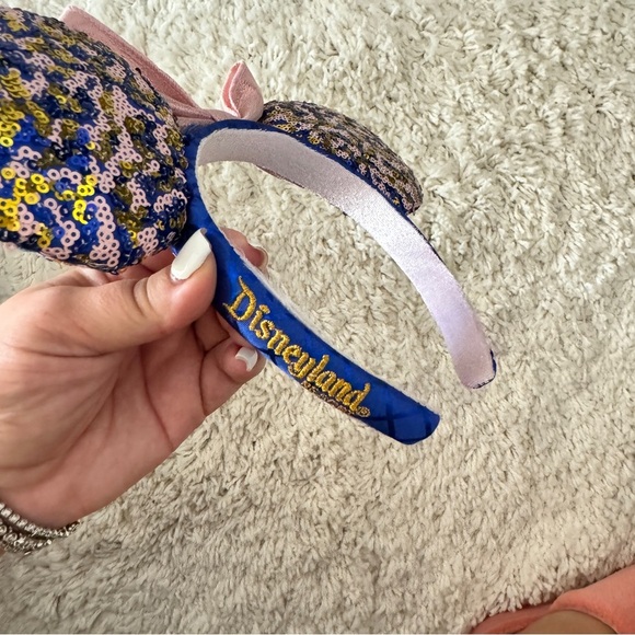 NEW Blue Pink & Gold Minnie Ears - Picture 7 of 8